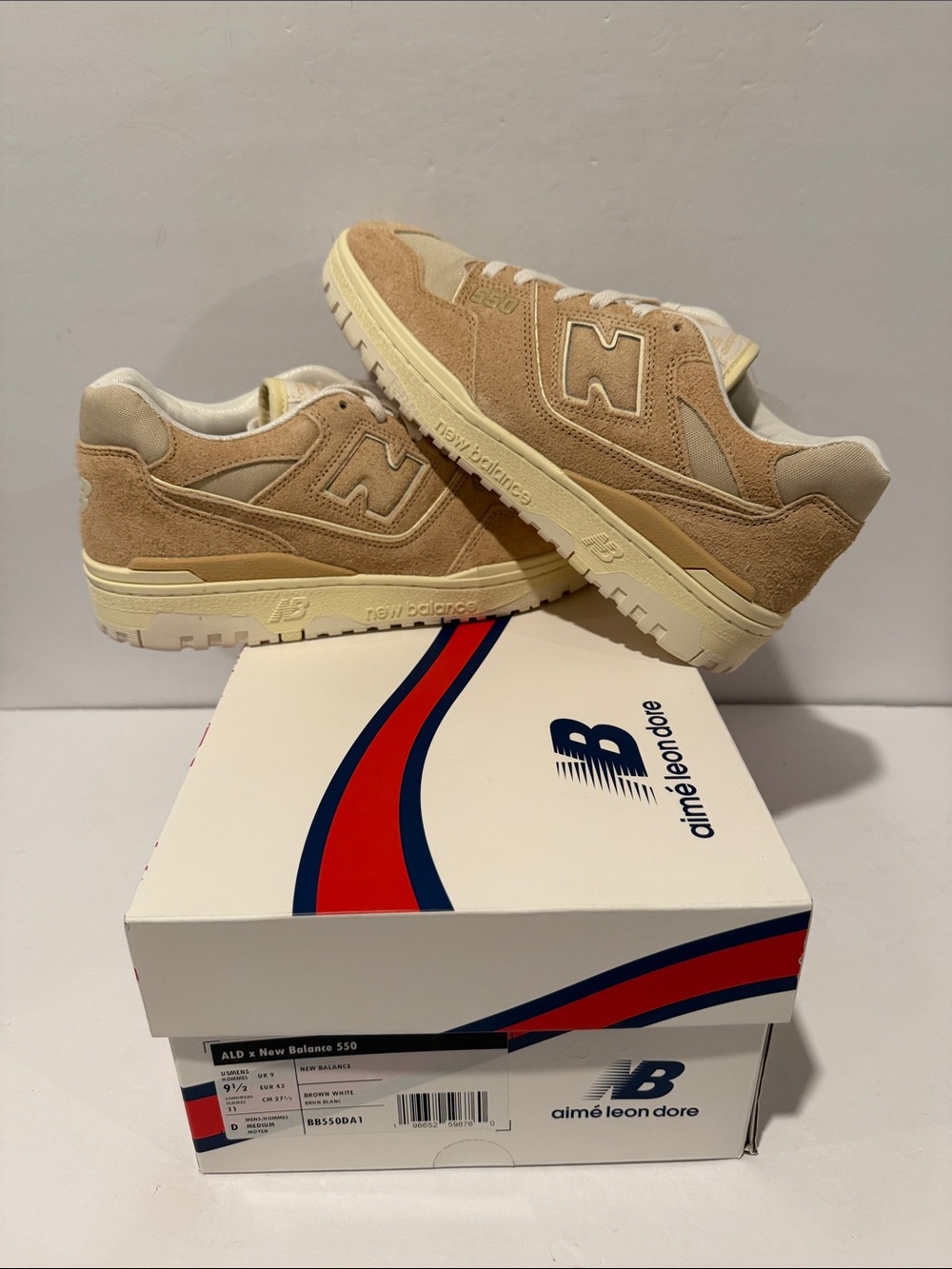 NB x Aime Leon Dore 550 ‘Taupe Suede’ Sz: 9.5 (BB550DA1)